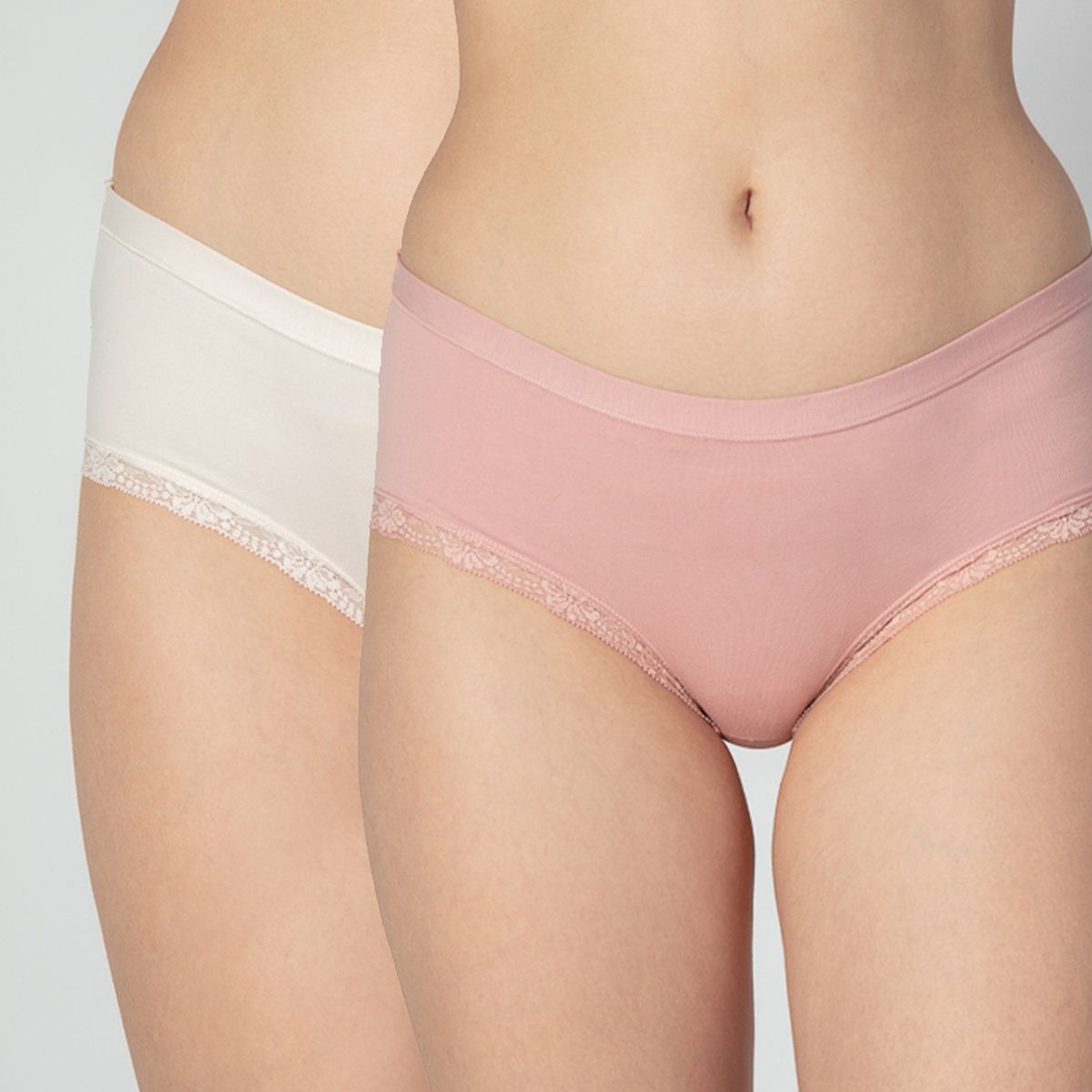 INTIME - Pack De 2 Calzón Tiro Alto Mujer Intime