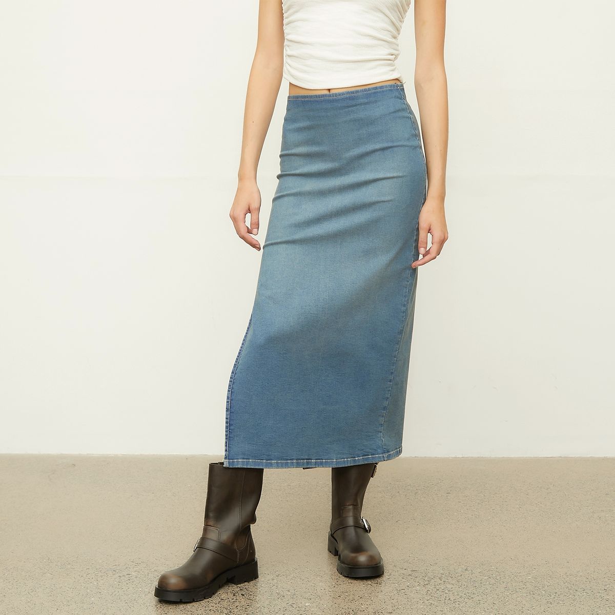 SYBILLA - Falda Larga Algodón Mujer Sybilla