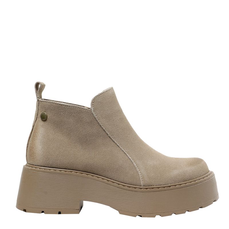 ROMANO - Botín Mujer Cuero Beige Romano