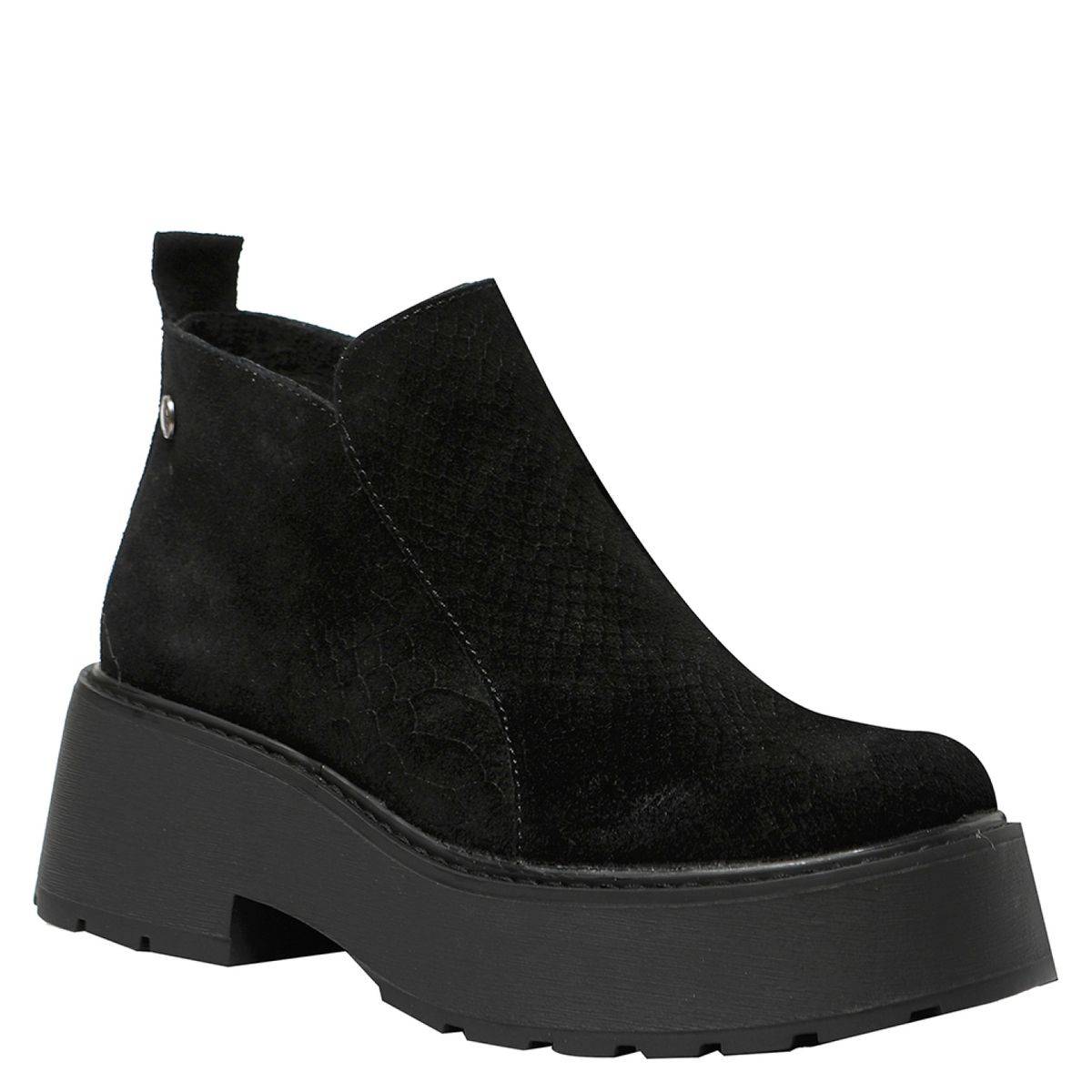 ROMANO - Botín Mujer Cuero Negro Romano