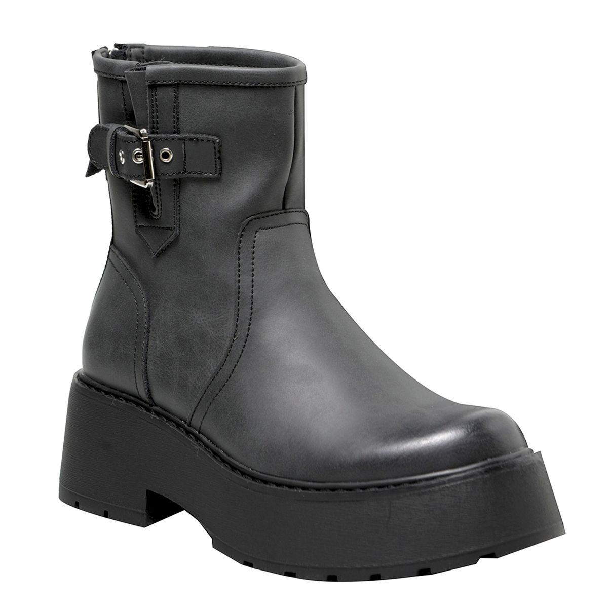 ROMANO - Botín Mujer Cuero Negro Romano