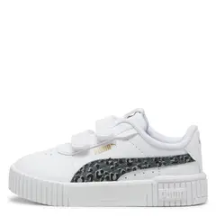 PUMA - Carina 20 Animal Zapatilla Urbana Unisex Niño Blanco (21 a 27)