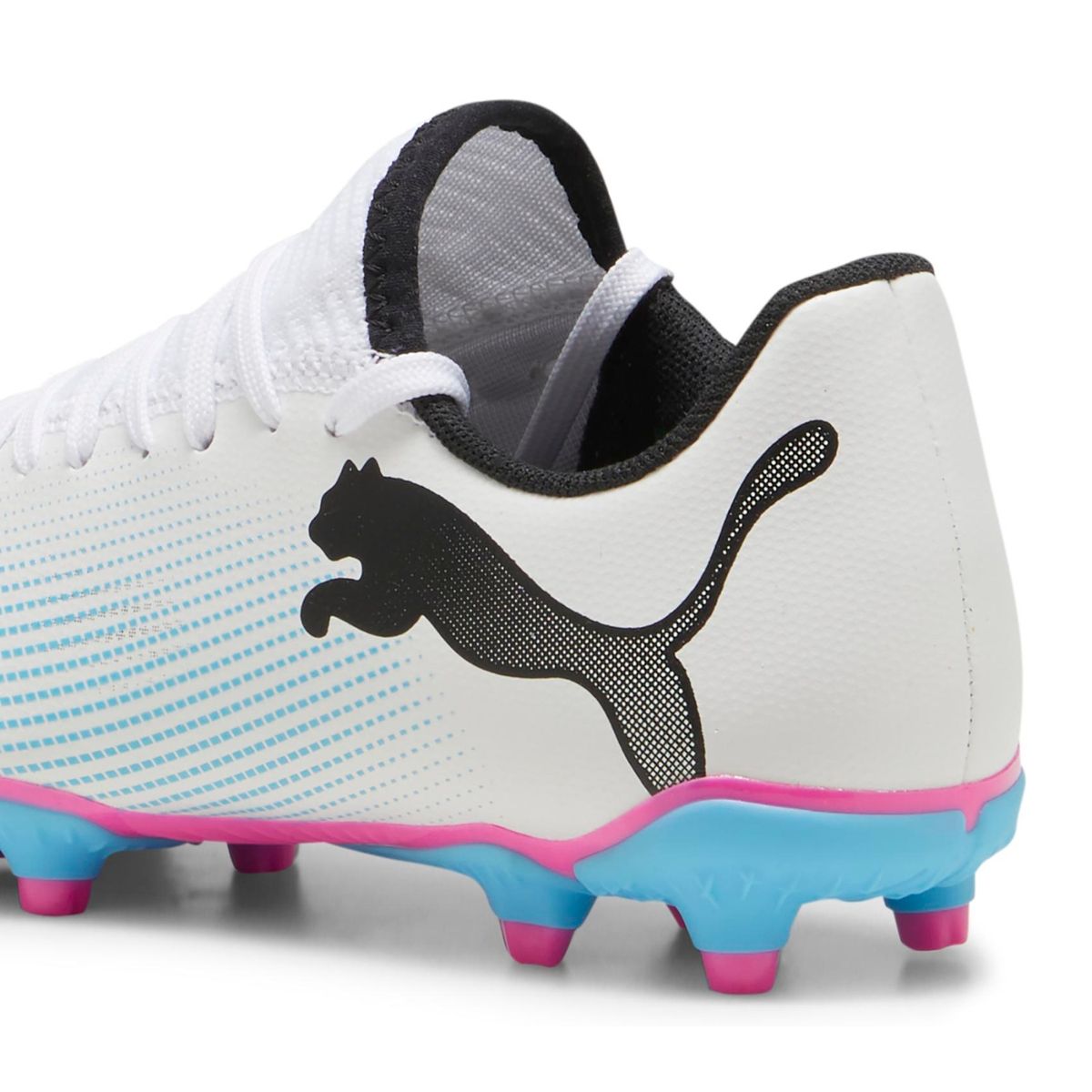 PUMA - Future 7 Play Zapatilla Deportiva Fútbol Unisex Niño Blanco (35.5 a 38) Puma