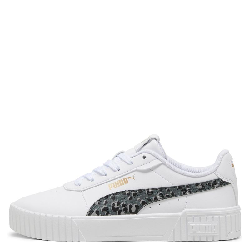 PUMA - Carina 20 Animal Zapatilla Urbana Unisex Niño Blanco (35.5 A 38) Puma