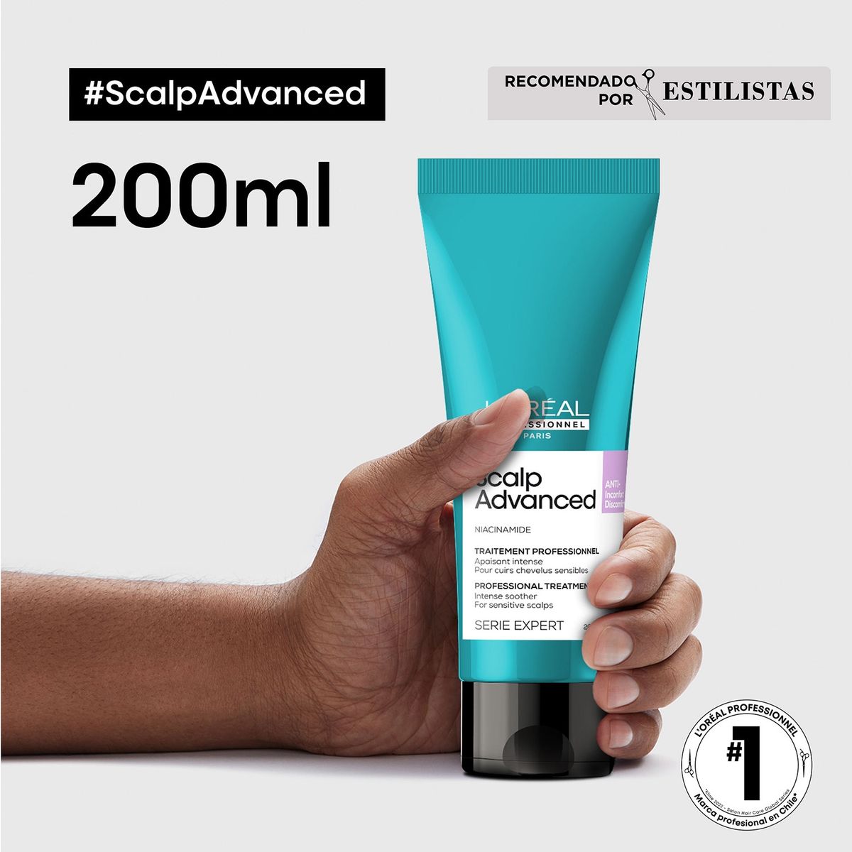 LOREAL PROFESSIONNEL - Tratamiento con Niacinamida Anti-irritacion Cuero Cabelludo Irritado 200 ml L'Oréal Professionnel