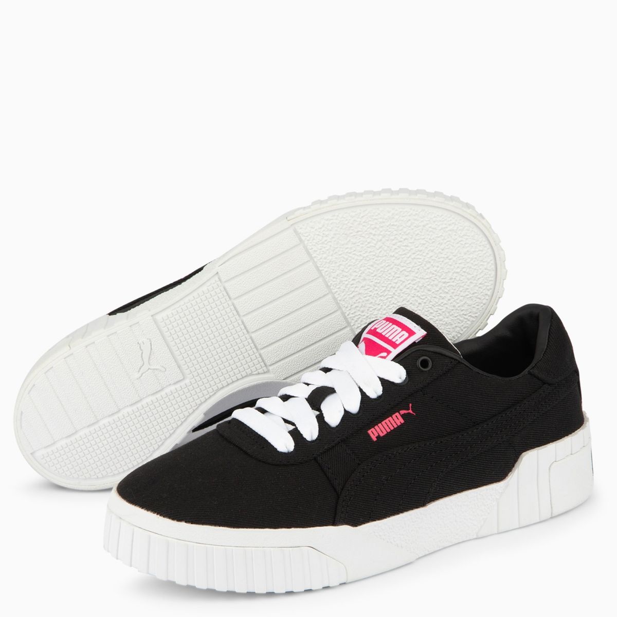 PUMA - Cali Canvas Zapatilla Urbana Mujer Negro Puma