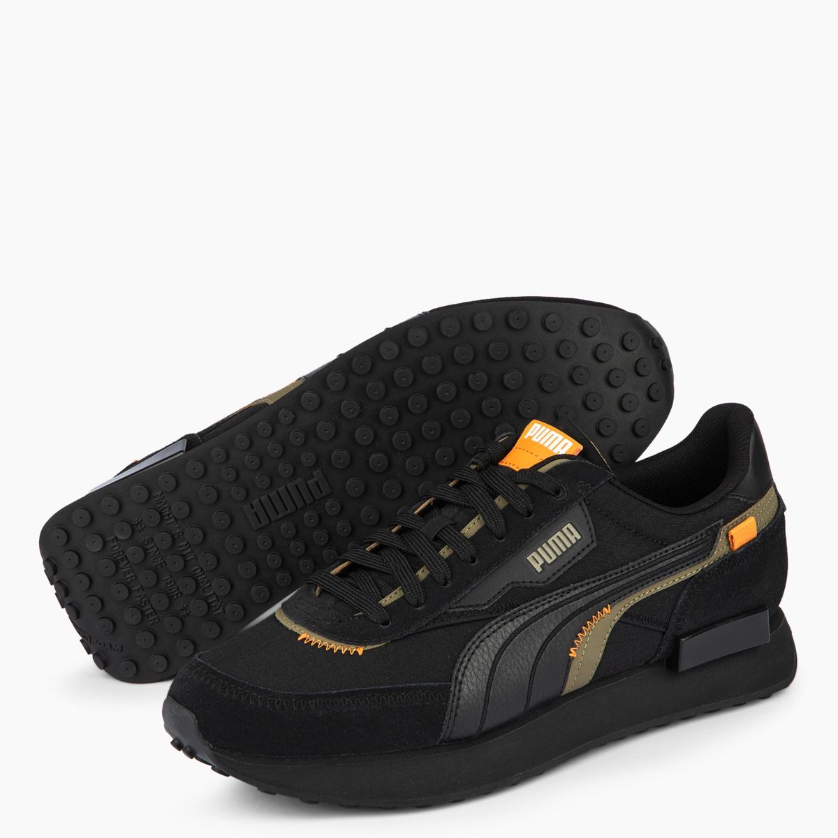 PUMA - Future Rider Displaced Zapatilla Urbana Hombre Negro Puma