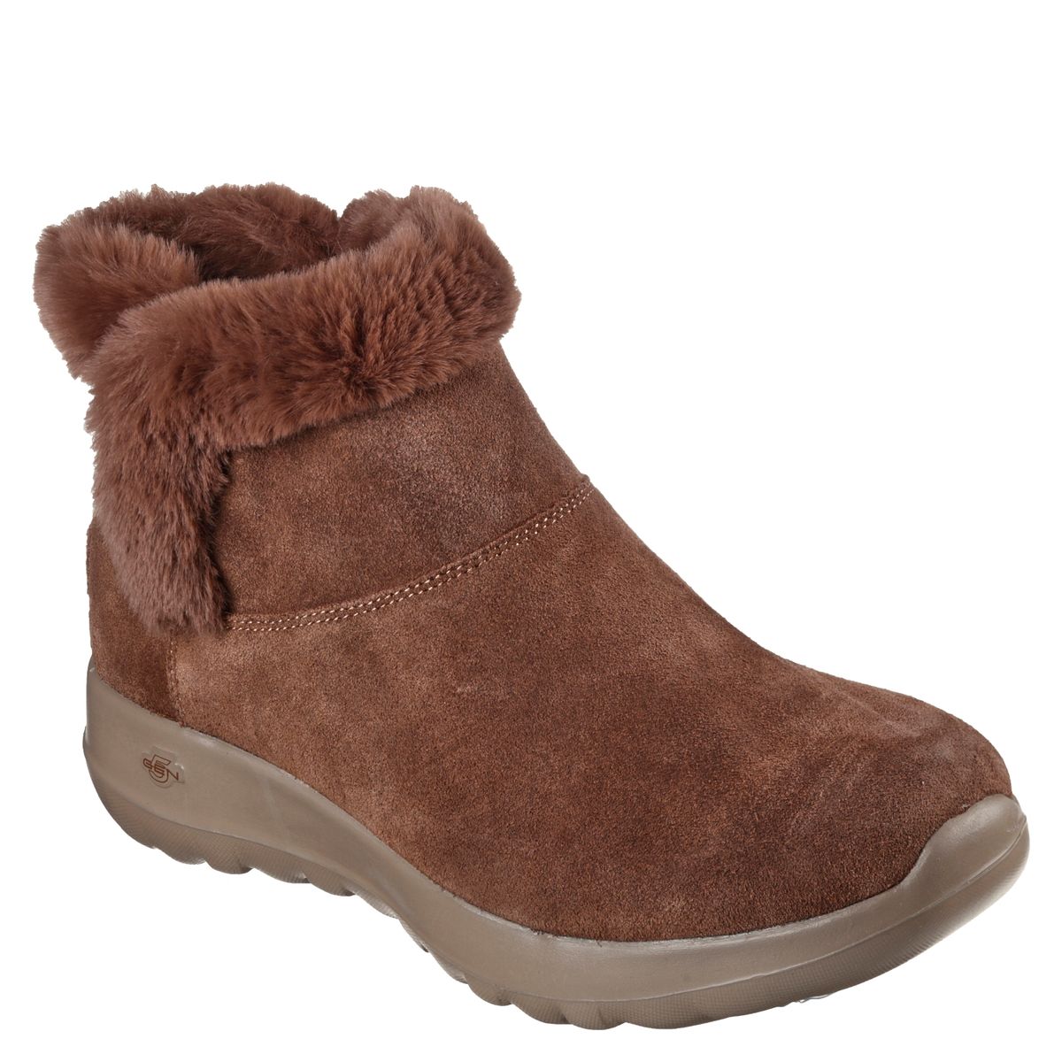 SKECHERS - Botín Mujer Cuero Café Skechers