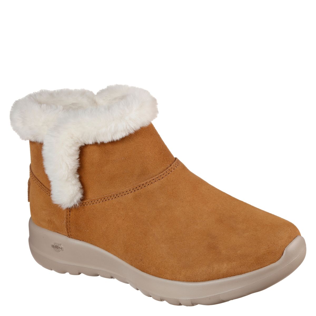 SKECHERS - Botín Mujer Cuero Café Skechers