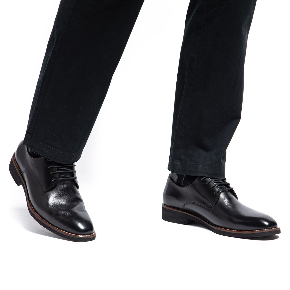 GUANTE - Zapato Formal Hombre Cuero Negro Guante