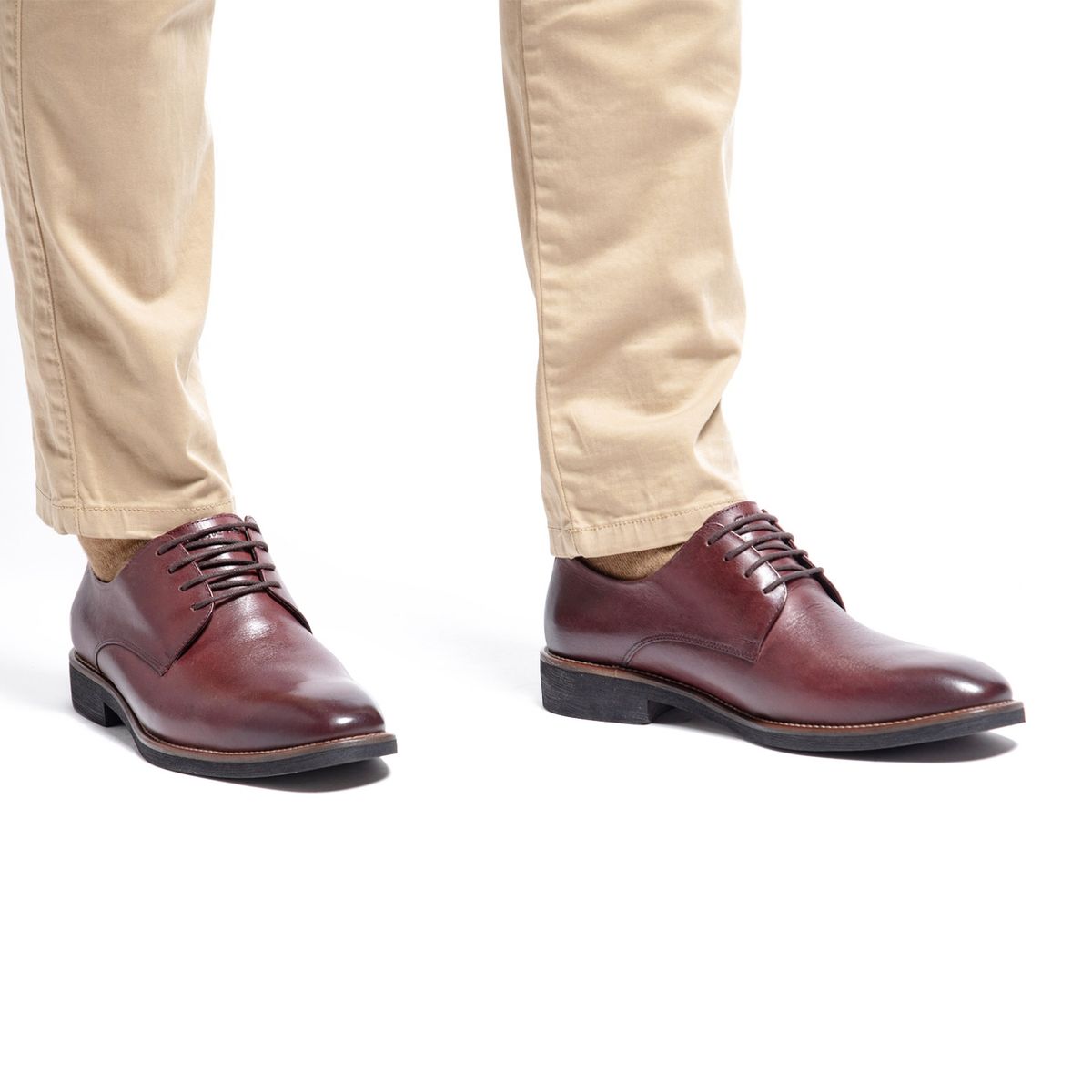 GUANTE - Zapato Formal Hombre Cuero Café Guante