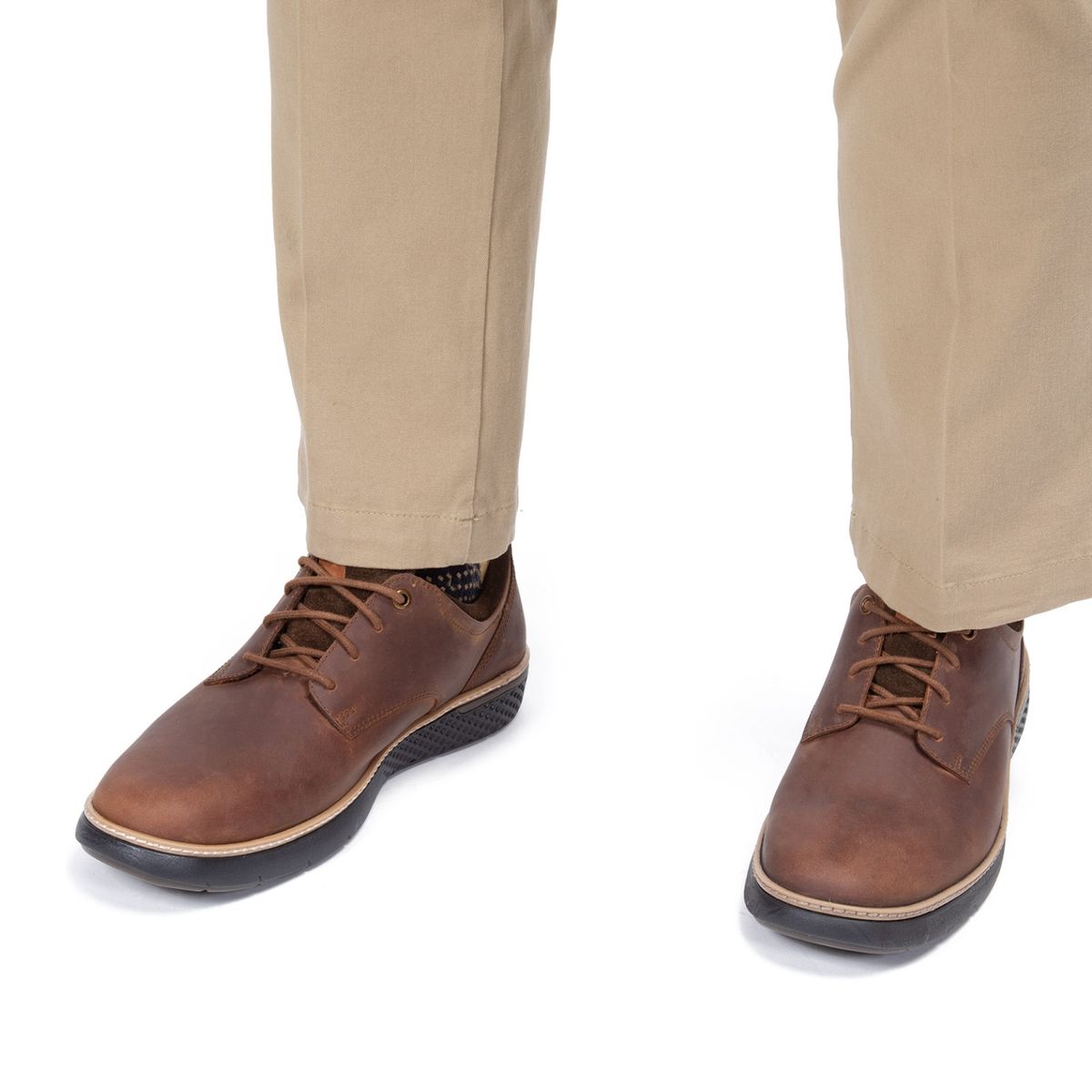 GUANTE - Zapato Casual Hombre Cuero Café Guante