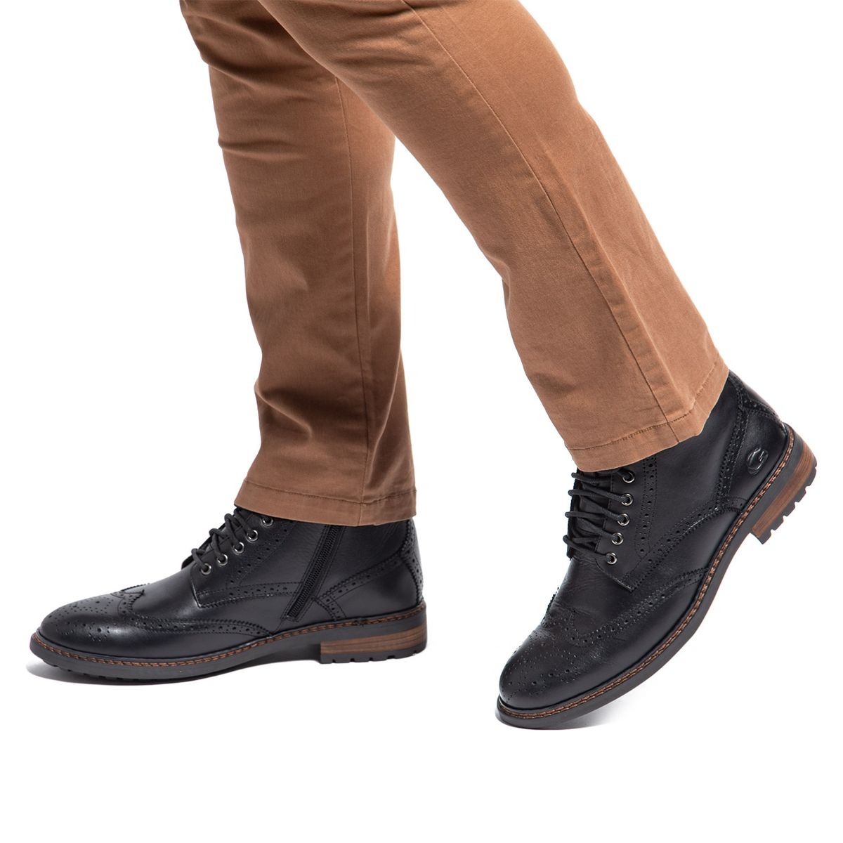 GUANTE - Botín Hombre Negro Guante