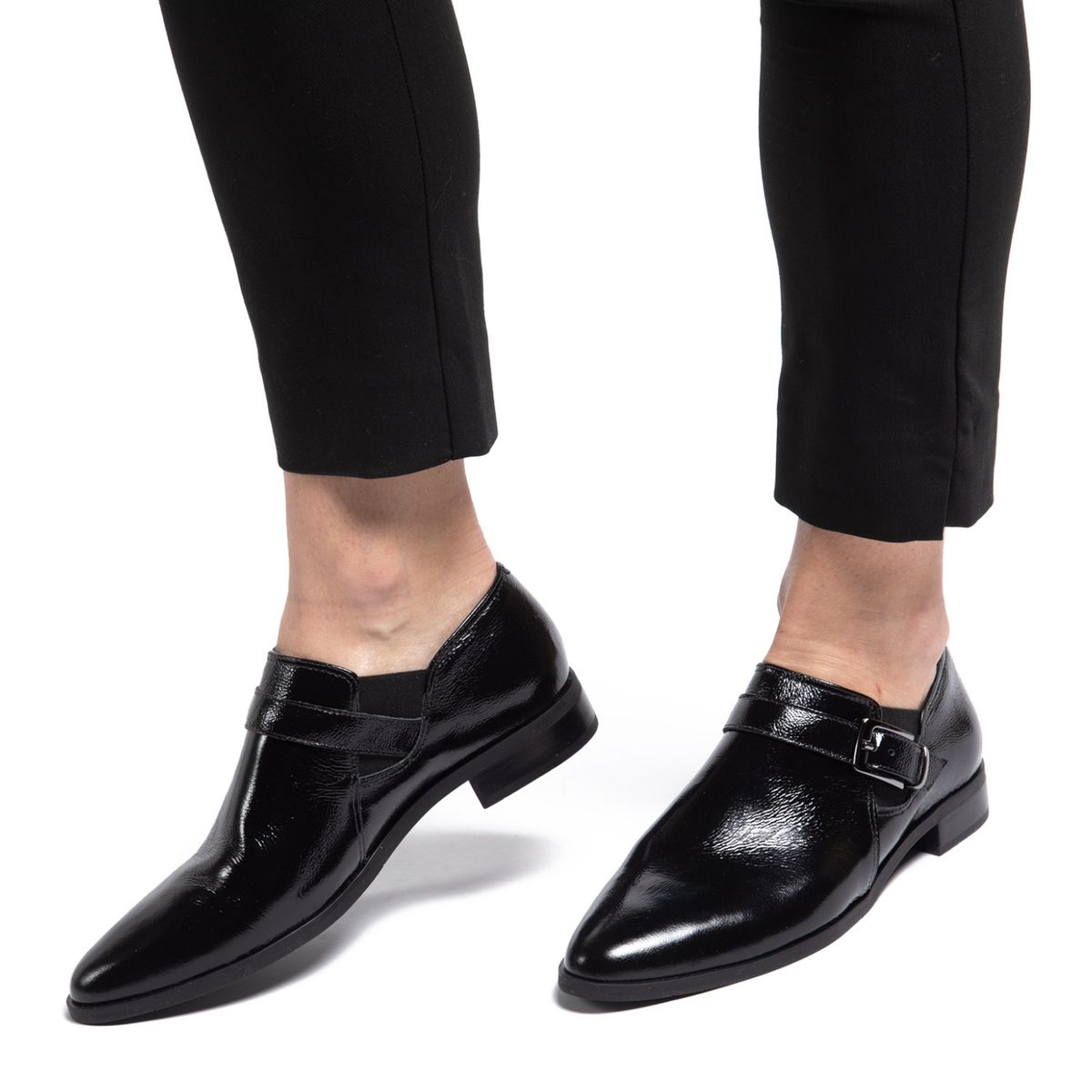 GACEL - Mocasín Mujer Cuero Negro Gacel