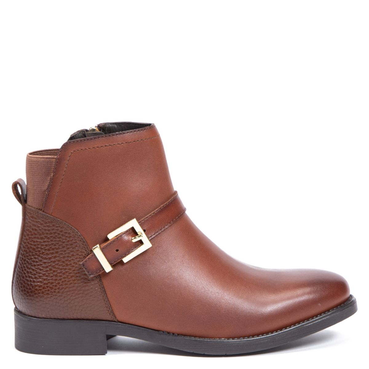 GACEL - Botín Mujer Cuero Café Gacel