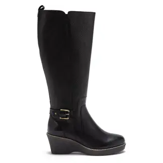 GACEL - Bota Mujer Cuero Negro