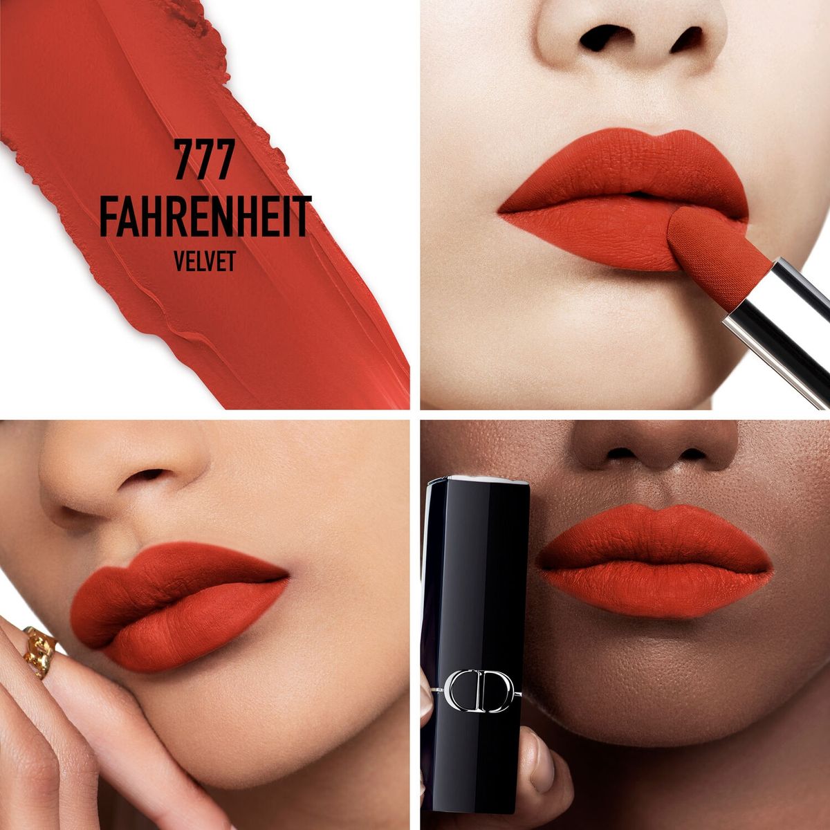 DIOR - Rouge Dior - Barra de labios de larga duración - Tratamiento floral hidratante - Acabado aterciopelado