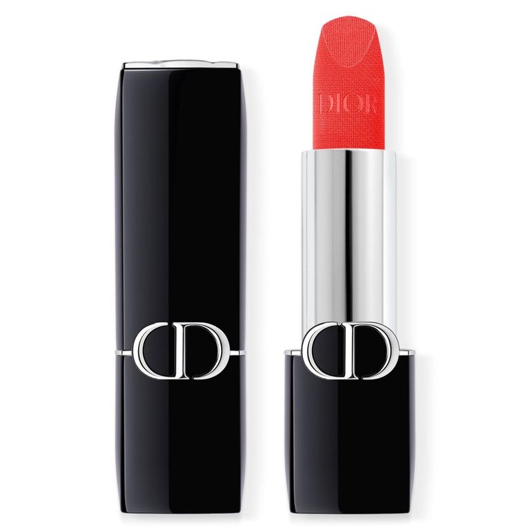 Labial Rouge Dior - Barra de labios larga duracion, tratamiento hidratante - acabado aterciopelado 771 Radiant acabado aterciopelado
