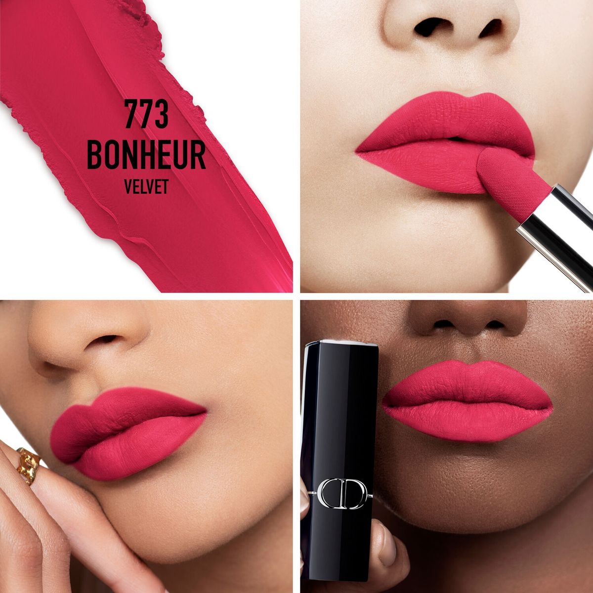 DIOR - Rouge Dior - Barra de labios de larga duración - Tratamiento floral hidratante - Acabado aterciopelado