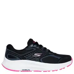SKECHERS - Go Run Consistent 2.0 Zapatilla Running Mujer Cuero Negro