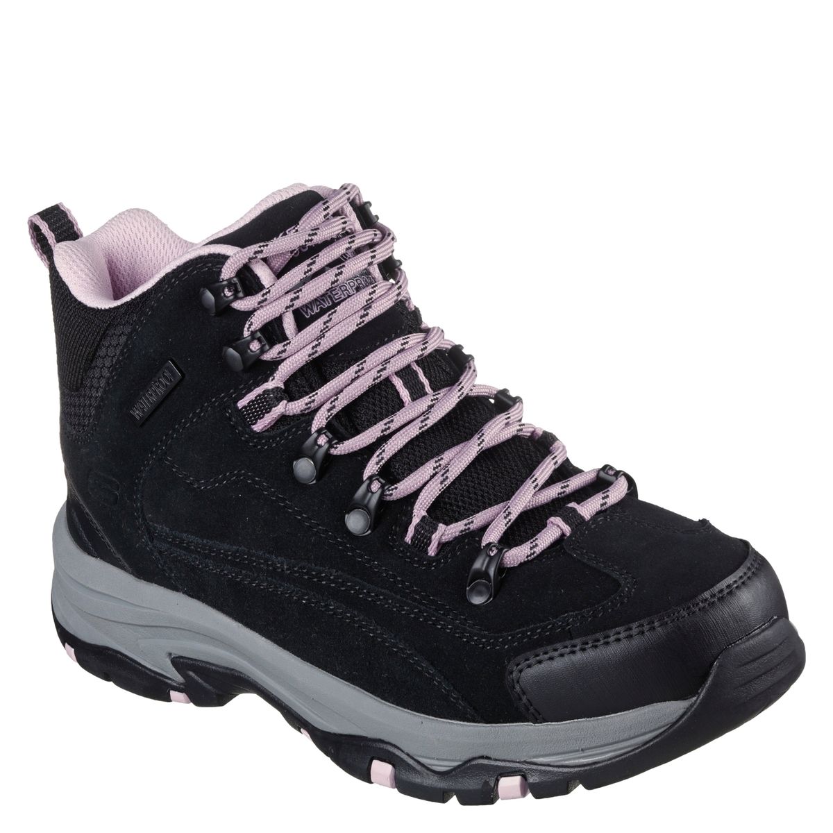 SKECHERS - Trego Zapatilla Deportiva Running Mujer Cuero Negro Skechers