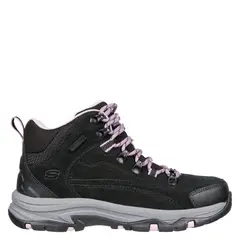 SKECHERS - Trego Zapatilla Deportiva Running Mujer Cuero Negro