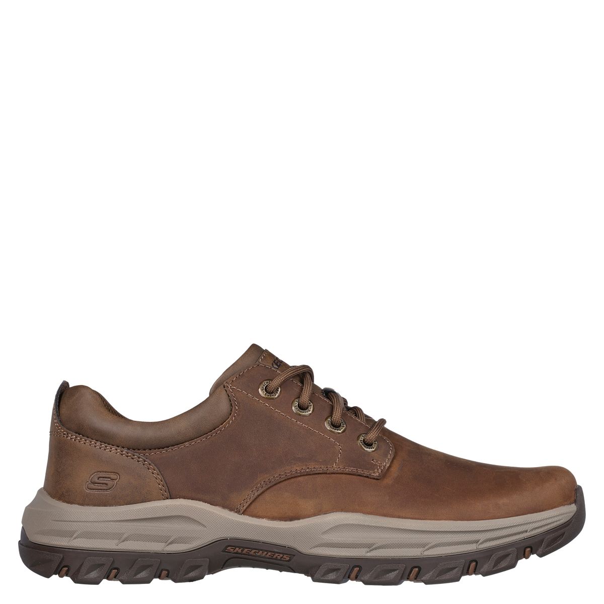 SKECHERS - Zapato Casual Hombre Cuero Beige Skechers