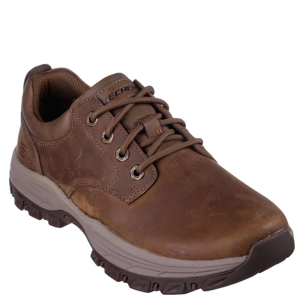 SKECHERS - Zapato Casual Hombre Cuero Beige Skechers