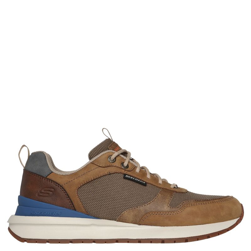 SKECHERS - Zapatilla Urbana Hombre Cuero Beige Skechers