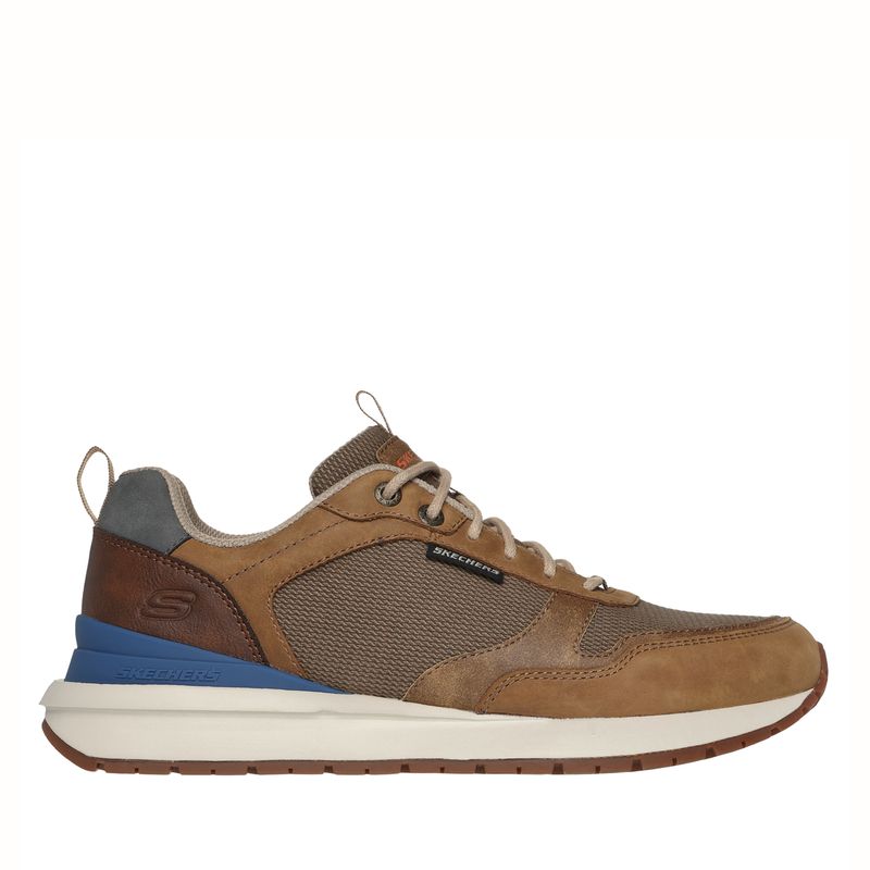 SKECHERS - Zapatilla Urbana Hombre Cuero Beige Skechers