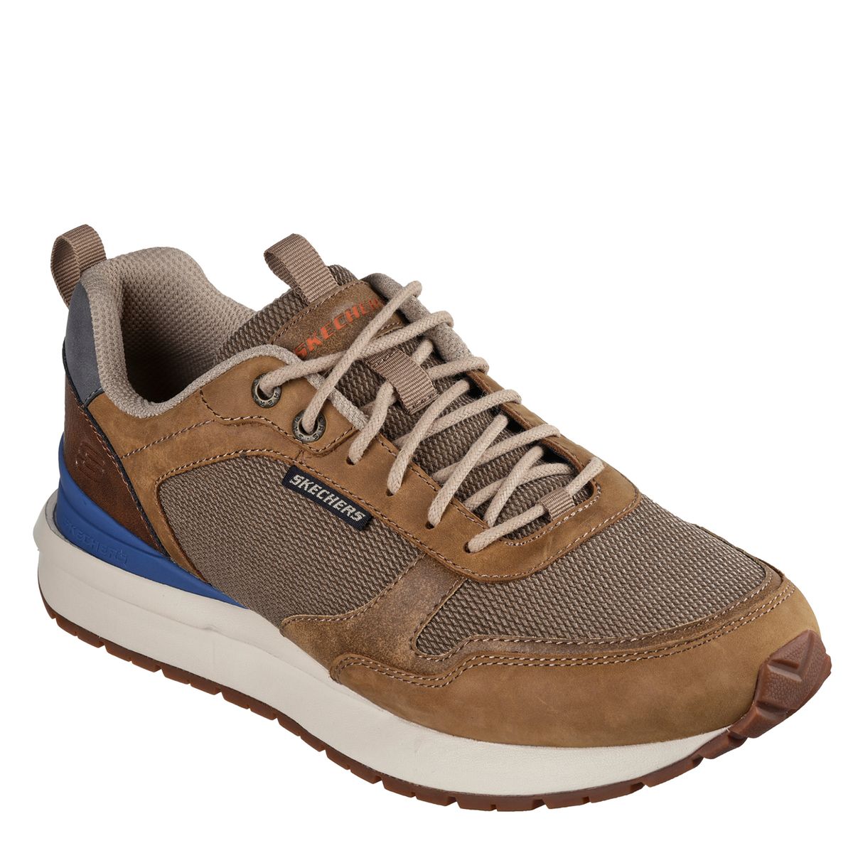 SKECHERS - Zapatilla Urbana Hombre Cuero Beige Skechers