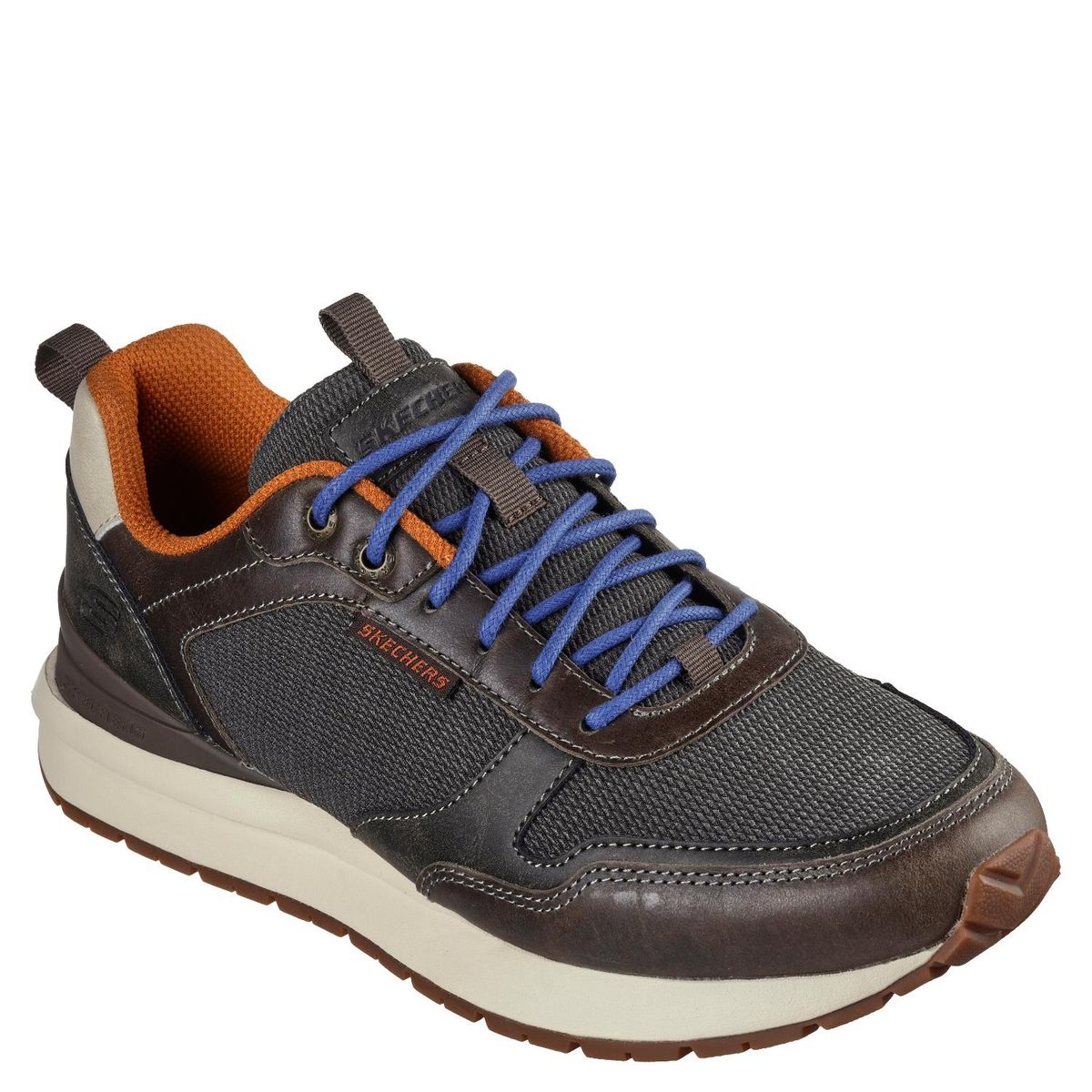 SKECHERS - Zapatilla Urbana Hombre Cuero Verde Skechers