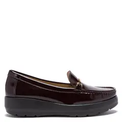 GACEL - Mocasín Mujer Cuero Rojo