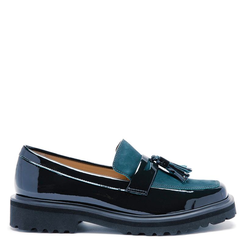 GACEL - Mocasín Mujer Cuero Verde Gacel