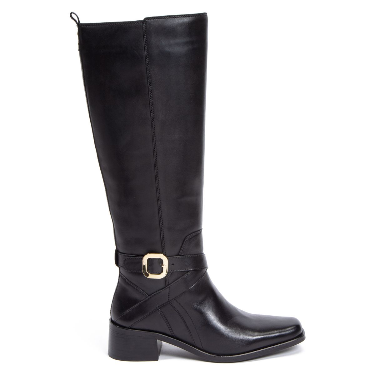 GACEL - Bota Mujer Cuero Negro Gacel