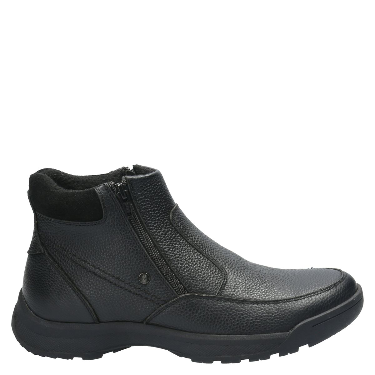 HUSH PUPPIES - Botín Hombre Cuero Negro Hush Puppies
