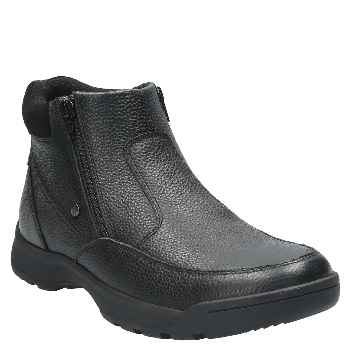 HUSH PUPPIES - Botín Hombre Cuero Negro Hush Puppies