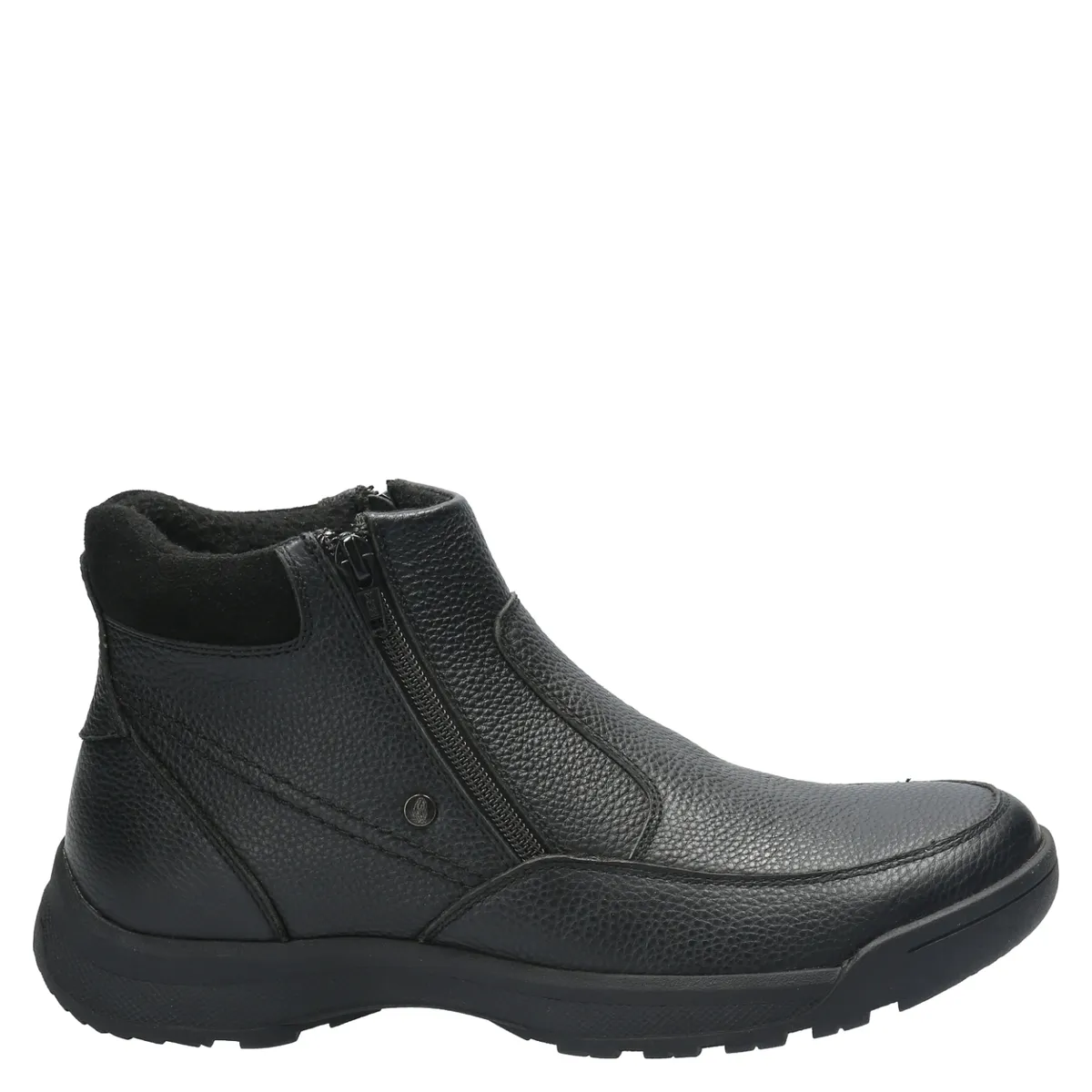 HUSH PUPPIES - Botín Hombre Cuero Negro Hush Puppies