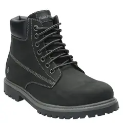 HUSH PUPPIES - Botín Hombre Cuero Negro