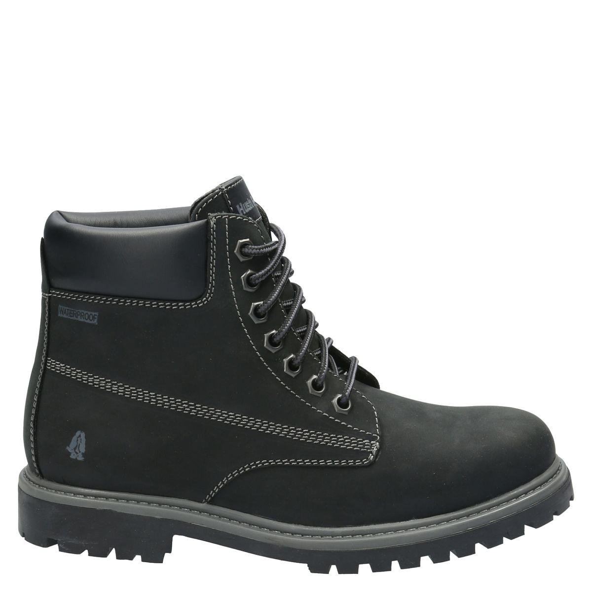 HUSH PUPPIES - Botín Hombre Cuero Negro Hush Puppies