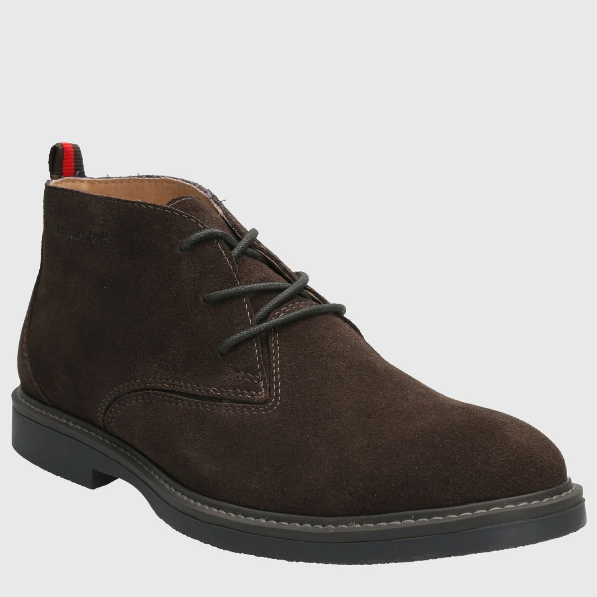 HUSH PUPPIES - Botín Hombre Cuero Café Hush Puppies