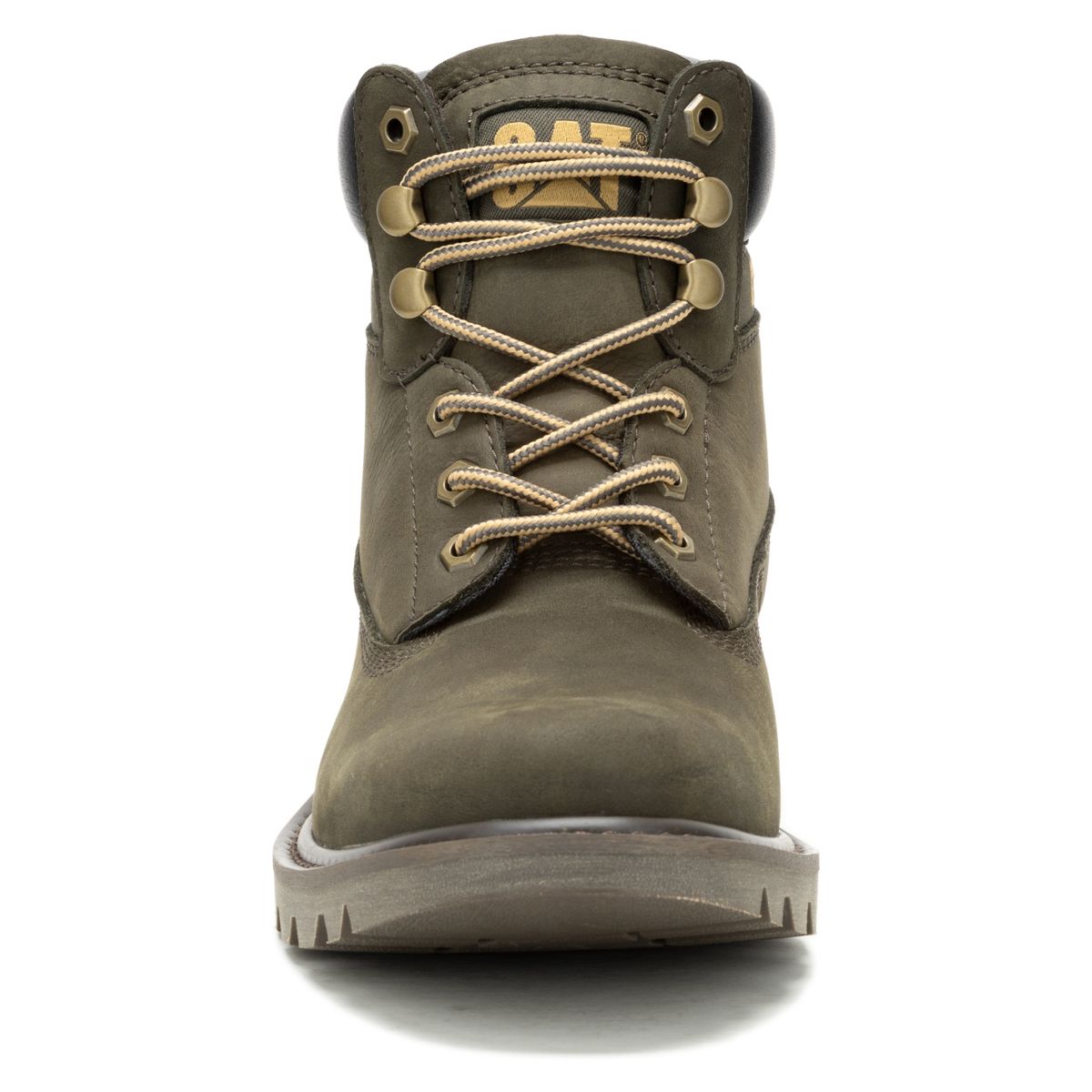 CAT - Botín Hombre Cuero Verde Cat