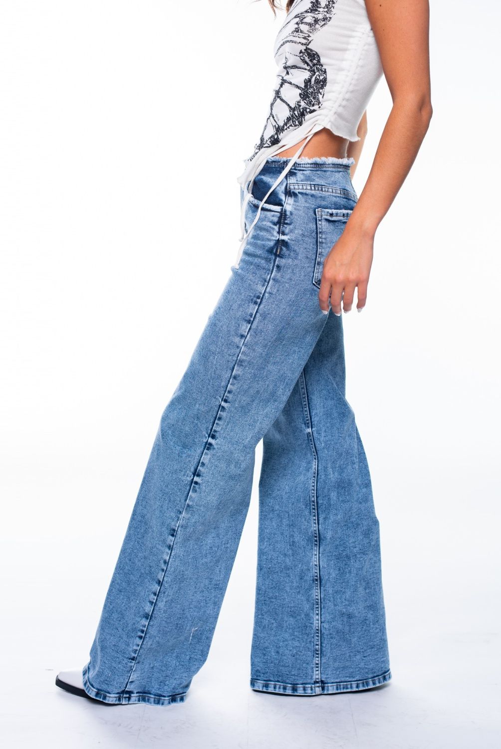 EFESIS - Jeans Wide Leg Tiro Alto  Mujer Efesis