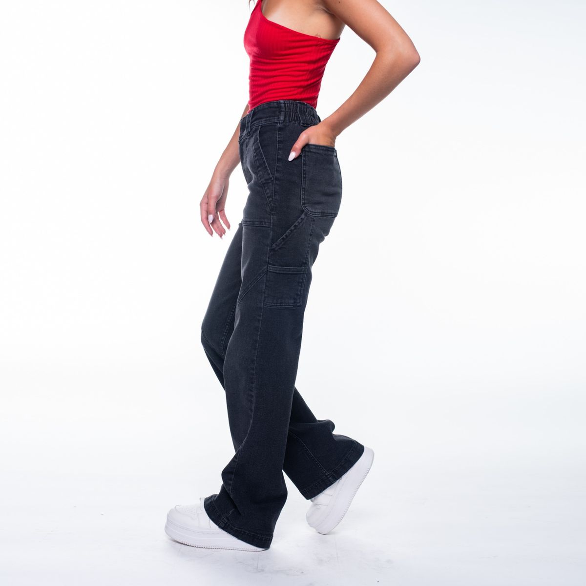 EFESIS - Jeans Wide Leg Tiro Alto  Mujer Efesis