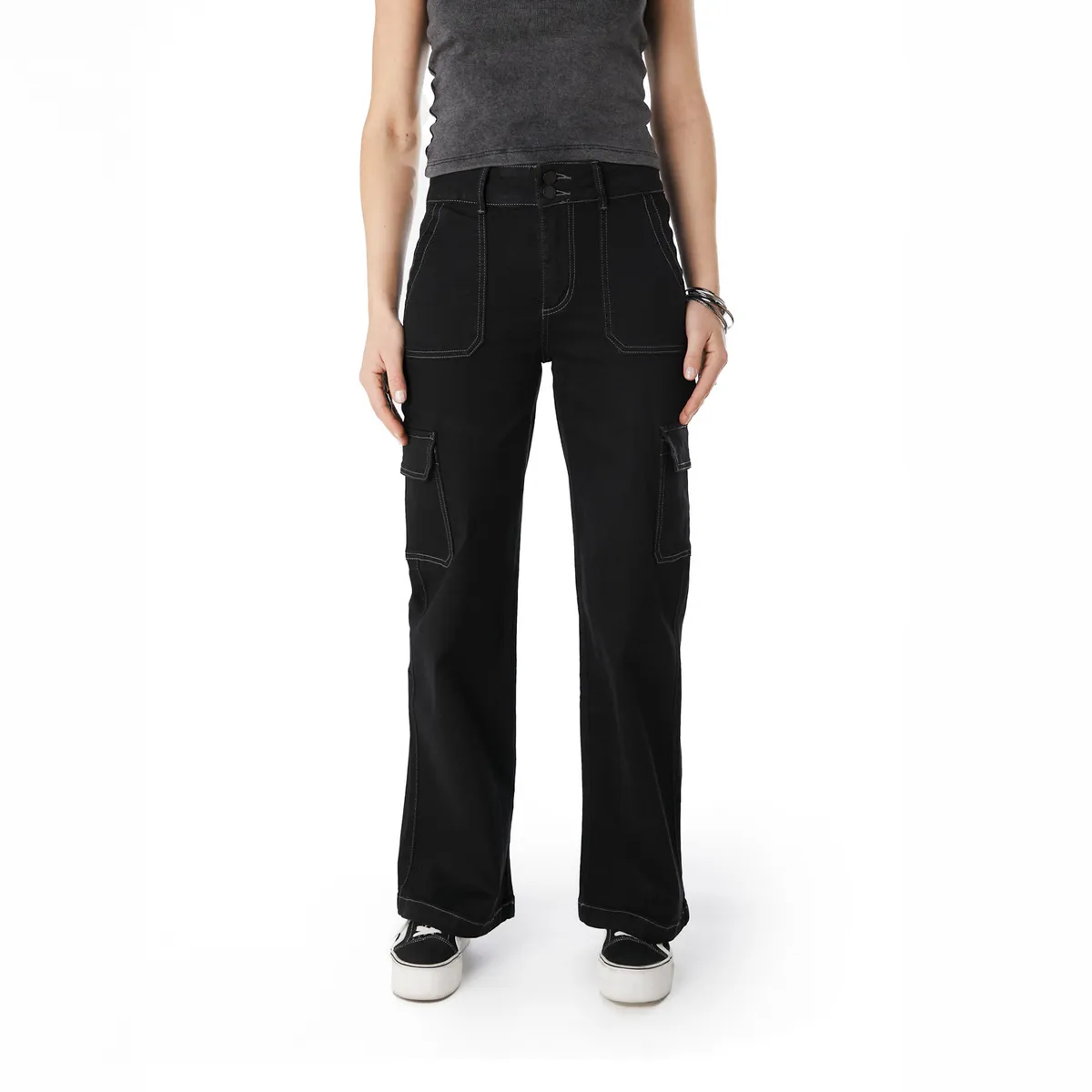 EFESIS - Jeans Wide Leg Tiro Alto Mujer Efesis