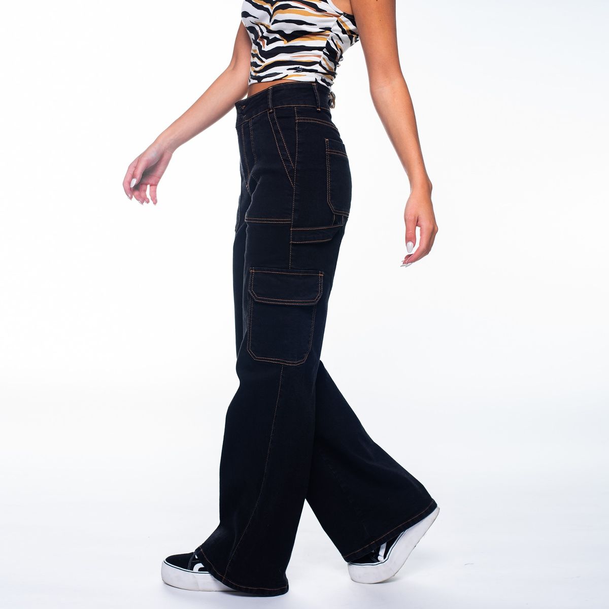EFESIS - Jeans Wide Leg Tiro Alto Mujer Efesis