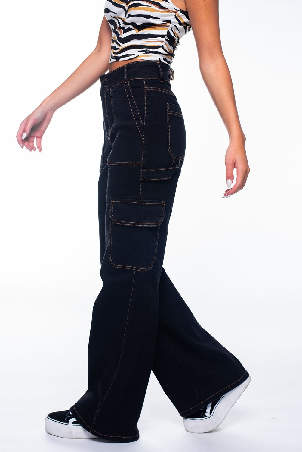 EFESIS - Jeans Palazzo Tiro Alto  Mujer Efesis