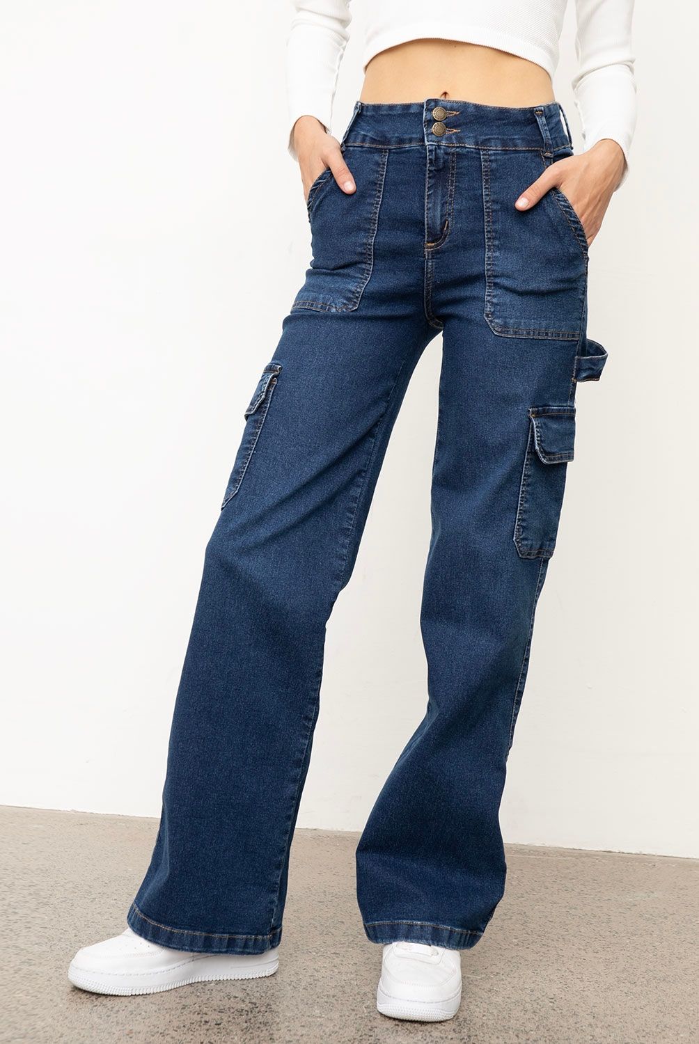 EFESIS - Jeans Palazzo Tiro Alto  Mujer Efesis