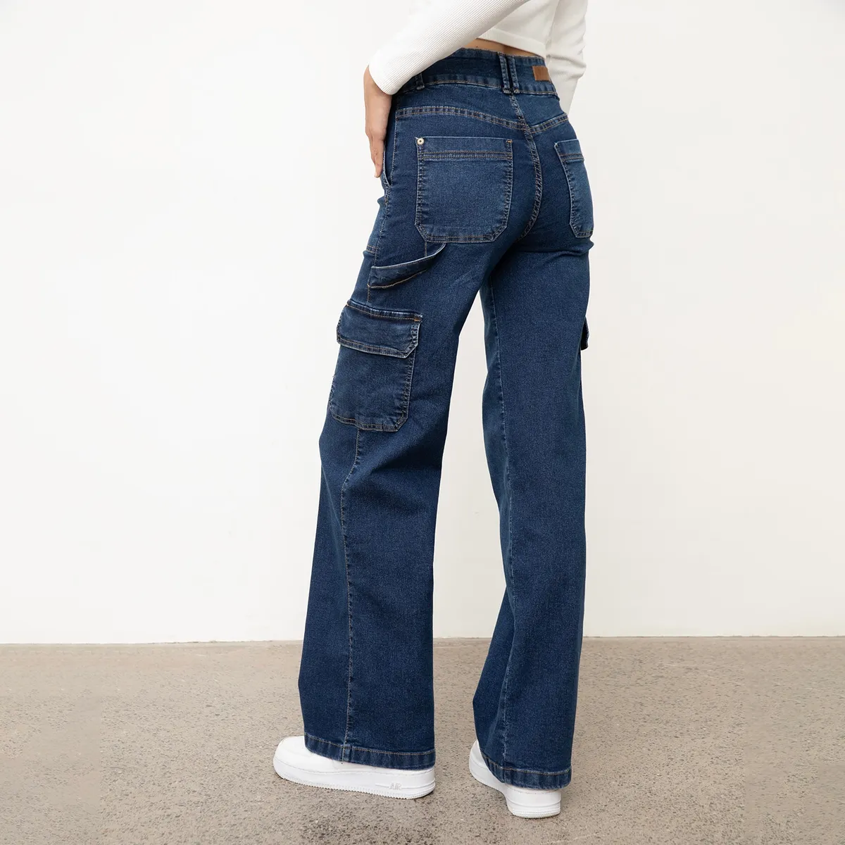EFESIS - Jeans Wide Leg Tiro Alto Mujer Efesis