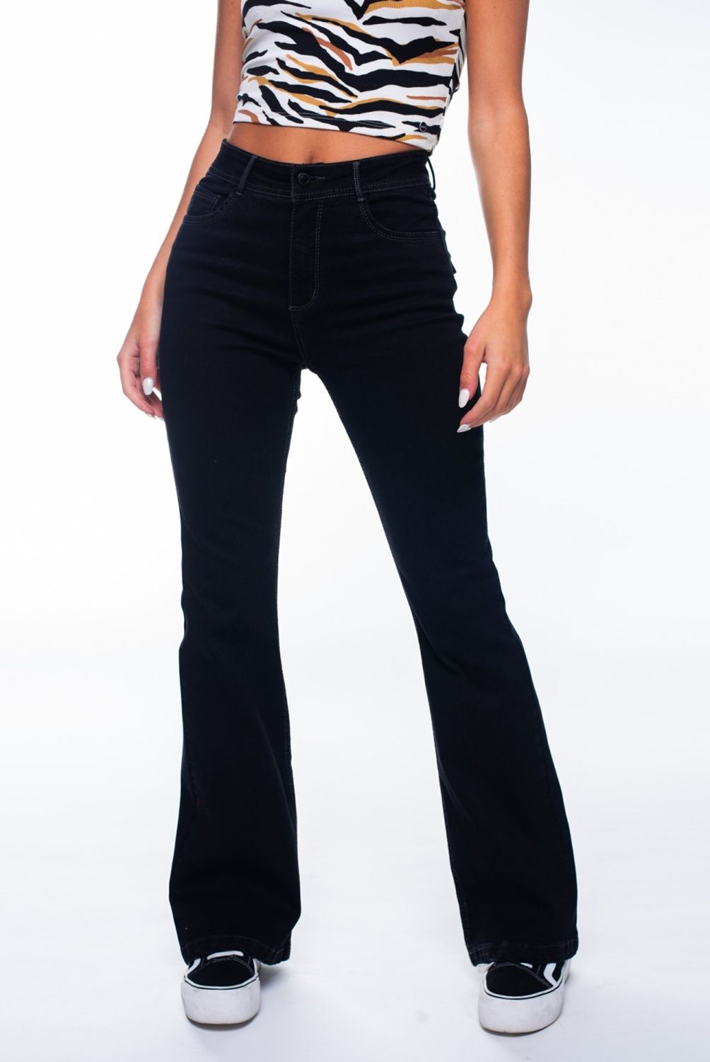 EFESIS - Jeans Flare Tiro Medio Mujer Efesis